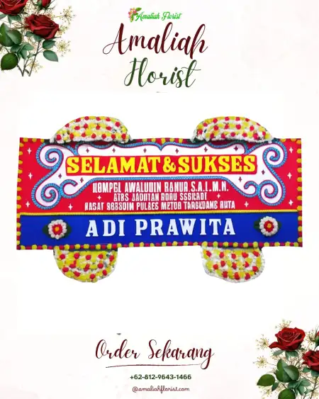 Papan Bunga Ucapan Selamat Gitgit